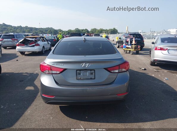 KMHDH4AE9GU644879 2016 HYUNDAI ELANTRA Gray 