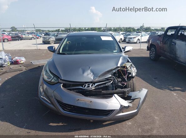 KMHDH4AE9GU644879 2016 HYUNDAI ELANTRA Gray Rear interior view