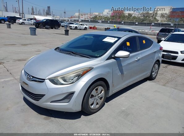 KMHDH4AEXGU475309 2016 HYUNDAI ELANTRA Silver Передня ліва чверть