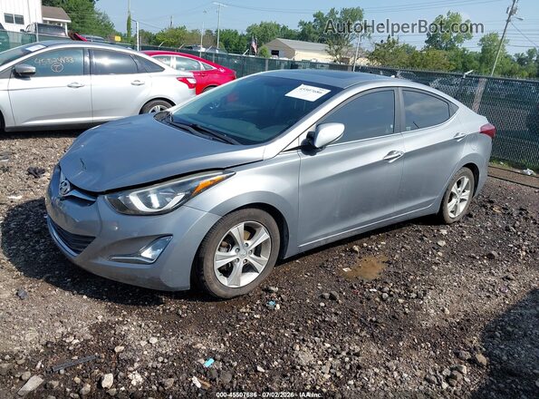 KMHDH4AEXGU491624 2016 HYUNDAI ELANTRA Серый Передняя левая четверть