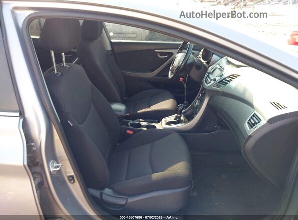 KMHDH4AEXGU491624 2016 HYUNDAI ELANTRA Серый Вид салона спереди