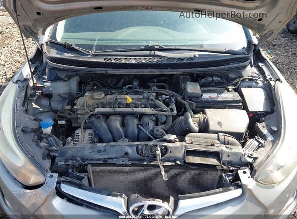 KMHDH4AEXGU491624 2016 HYUNDAI ELANTRA Серый Вид сзади