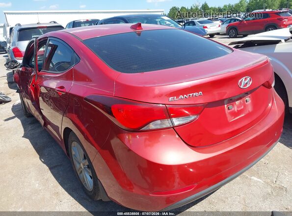 KMHDH4AEXGU543575 2016 HYUNDAI ELANTRA Red Tył lewy