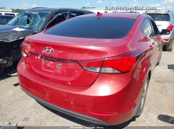 KMHDH4AEXGU543575 2016 HYUNDAI ELANTRA Red Tył prawy