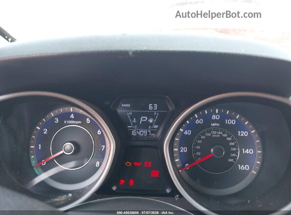 KMHDH4AEXGU543575 2016 HYUNDAI ELANTRA Red Widok tylnych siedzeń