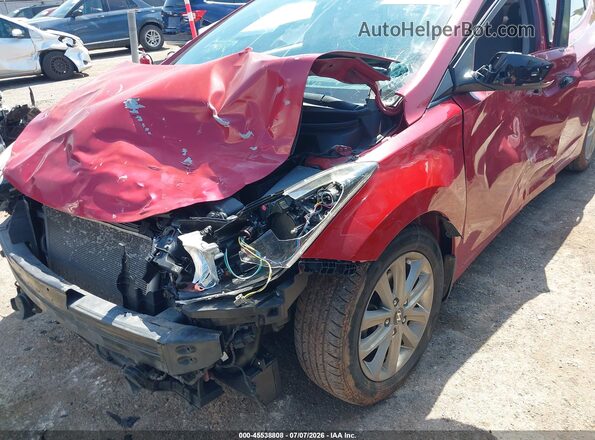 KMHDH4AEXGU543575 2016 HYUNDAI ELANTRA Red Widok z przodu