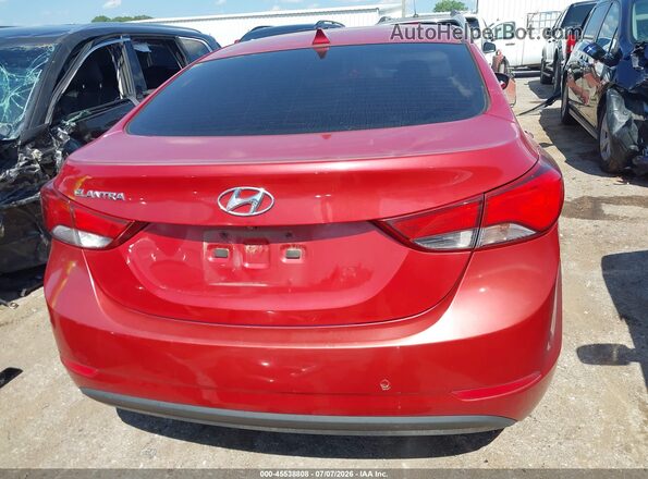 KMHDH4AEXGU543575 2016 HYUNDAI ELANTRA Red 