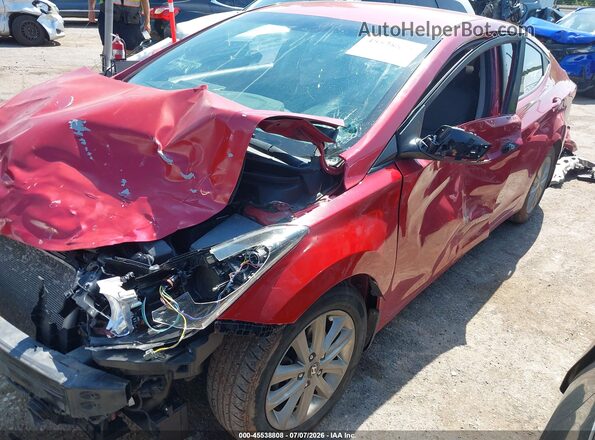KMHDH4AEXGU543575 2016 HYUNDAI ELANTRA Red 