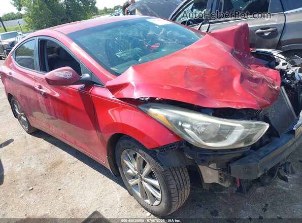 KMHDH4AEXGU543575 2016 HYUNDAI ELANTRA Red Widok wnętrza 360 stopni