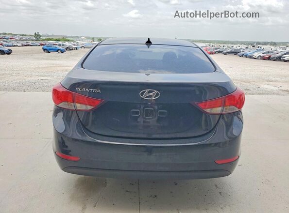 KMHDH4AEXGU545536 2016 HYUNDAI ELANTRA Black Widok z tyłu