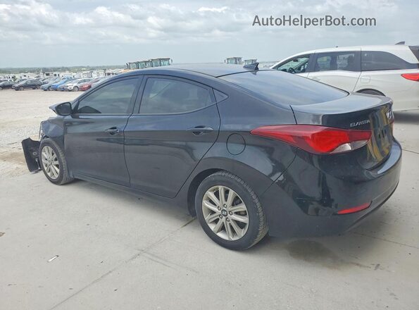 KMHDH4AEXGU545536 2016 HYUNDAI ELANTRA Black Tył lewy