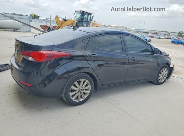 KMHDH4AEXGU545536 2016 HYUNDAI ELANTRA Black Tył prawy