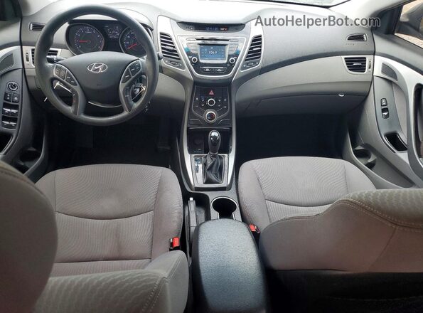 KMHDH4AEXGU545536 2016 HYUNDAI ELANTRA Black Widok deski rozdzielczej