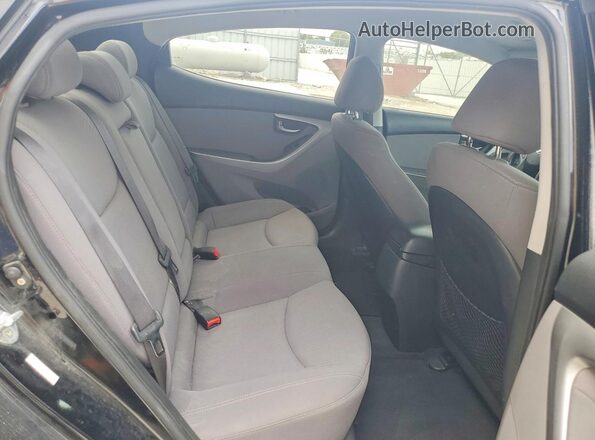 KMHDH4AEXGU545536 2016 HYUNDAI ELANTRA Black Widok tylnych siedzeń