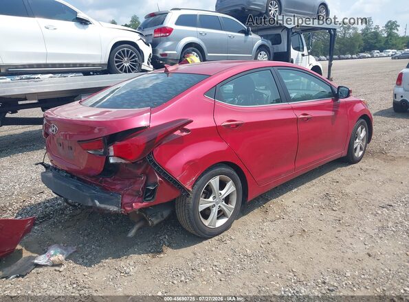KMHDH4AEXGU558237 2016 HYUNDAI ELANTRA Red Rear right