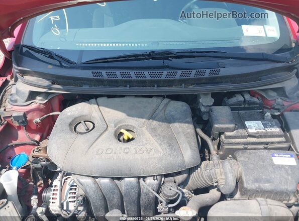 KMHDH4AEXGU558237 2016 HYUNDAI ELANTRA Red Rear view