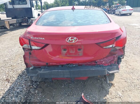 KMHDH4AEXGU558237 2016 HYUNDAI ELANTRA Red Front view