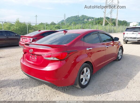 KMHDH4AEXGU588063 2016 HYUNDAI ELANTRA Red Trasero derecho