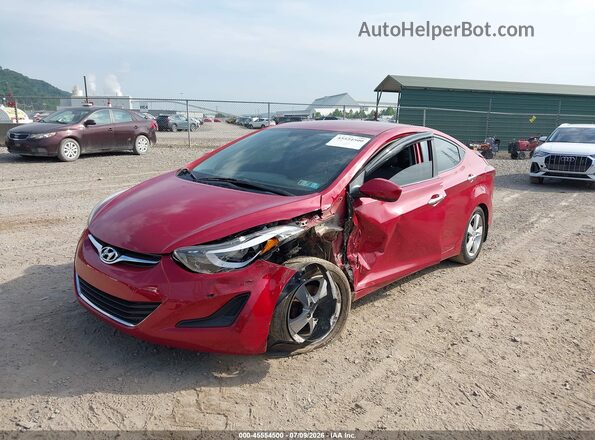 KMHDH4AEXGU588063 2016 HYUNDAI ELANTRA Red Vista tres cuartos delantera izquierda