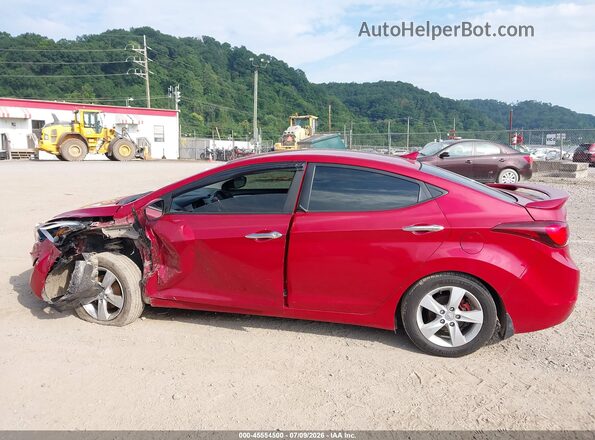 KMHDH4AEXGU588063 2016 HYUNDAI ELANTRA Red Vista interior de 360 grados