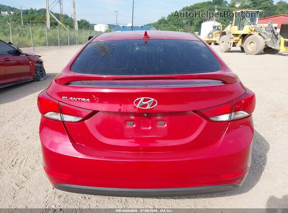 KMHDH4AEXGU588063 2016 HYUNDAI ELANTRA Red 