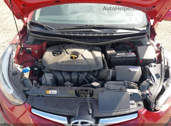 KMHDH4AEXGU588063 2016 HYUNDAI ELANTRA Red Vista trasera