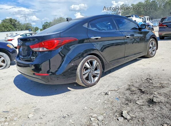 KMHDH4AEXGU607498 2016 HYUNDAI ELANTRA Black Задня права чверть