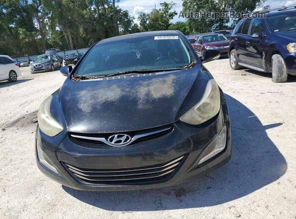 KMHDH4AEXGU607498 2016 HYUNDAI ELANTRA Black Вид спереду