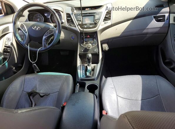 KMHDH4AEXGU607498 2016 HYUNDAI ELANTRA Black Вид панелі приладів