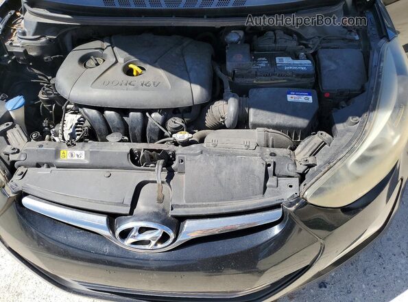 KMHDH4AEXGU607498 2016 HYUNDAI ELANTRA Black Вид задньої частини салону