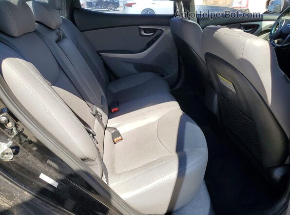 KMHDH4AEXGU607498 2016 HYUNDAI ELANTRA Black Вид задніх сидінь
