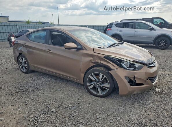 KMHDH4AH2GU535156 2016 HYUNDAI ELANTRA Brown Przód prawy