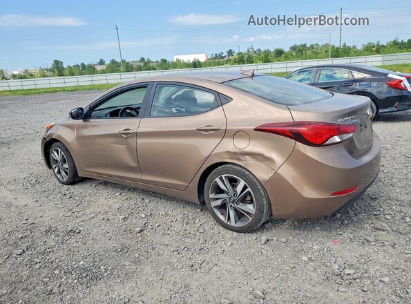 KMHDH4AH2GU535156 2016 HYUNDAI ELANTRA Brown Tył lewy