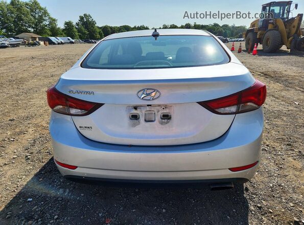 KMHDH4AH5GU652455 2016 HYUNDAI ELANTRA Silver Вид ззаду