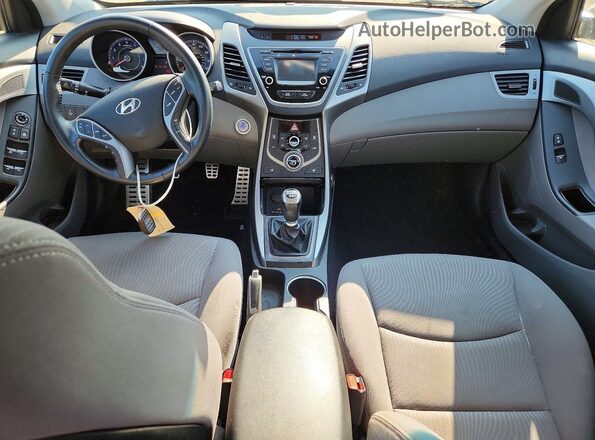 KMHDH4AH5GU652455 2016 HYUNDAI ELANTRA Silver Вид панелі приладів