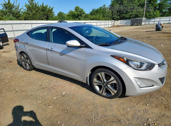 KMHDH4AH5GU652455 2016 HYUNDAI ELANTRA Silver Передня права чверть