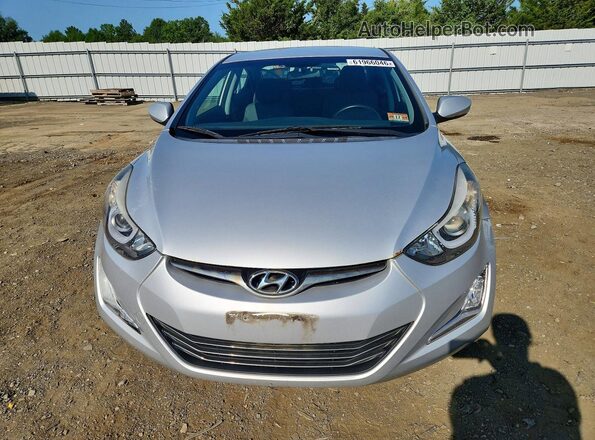 KMHDH4AH5GU652455 2016 HYUNDAI ELANTRA Silver Вид спереду