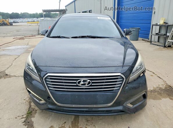 KMHE14L22HA062654 2017 HYUNDAI SONATA Black Front view