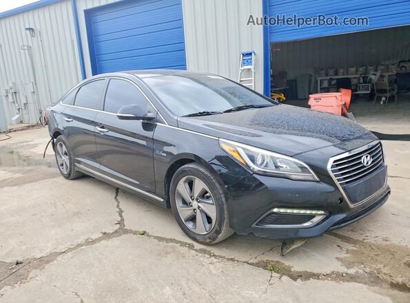 KMHE14L22HA062654 2017 HYUNDAI SONATA Black Front right