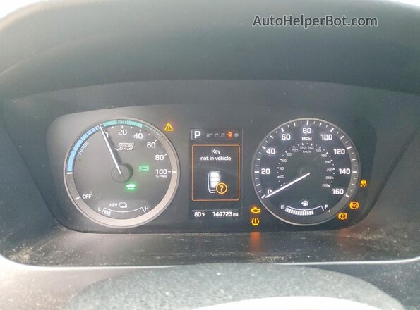 KMHE14L22HA062654 2017 HYUNDAI SONATA Black Instrument cluster view