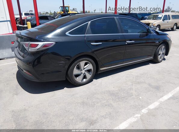 KMHE14L26HA068229 2017 HYUNDAI SONATA PLUG-IN HYBRID Черный Задняя правая четверть