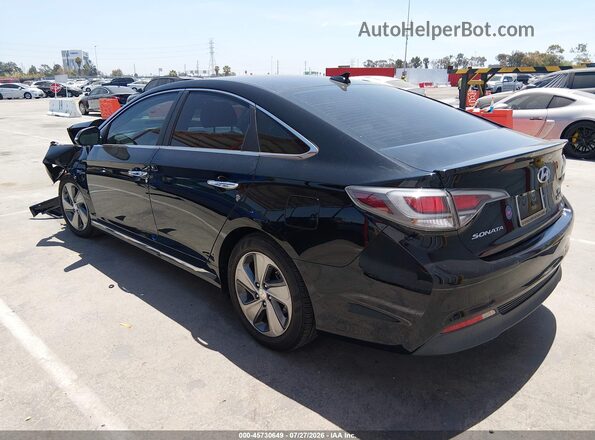 KMHE14L26HA068229 2017 HYUNDAI SONATA PLUG-IN HYBRID Черный Задняя левая четверть