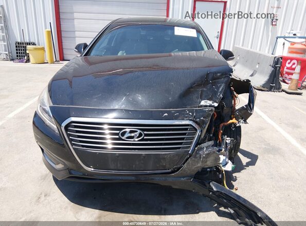 KMHE14L26HA068229 2017 HYUNDAI SONATA PLUG-IN HYBRID Черный Вид задней части салона