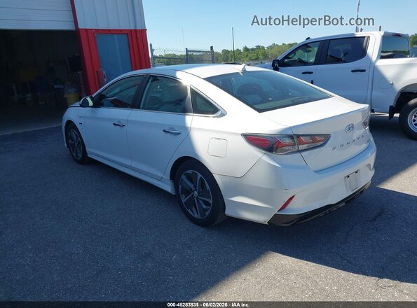 KMHE14L29KA091396 2019 HYUNDAI SONATA PLUG-IN HYBRID Белый Задняя левая четверть