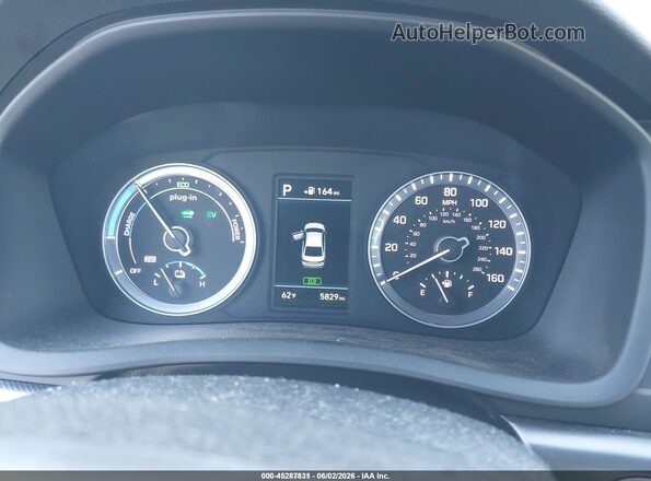 KMHE14L29KA091396 2019 HYUNDAI SONATA PLUG-IN HYBRID Белый Вид задних сидений
