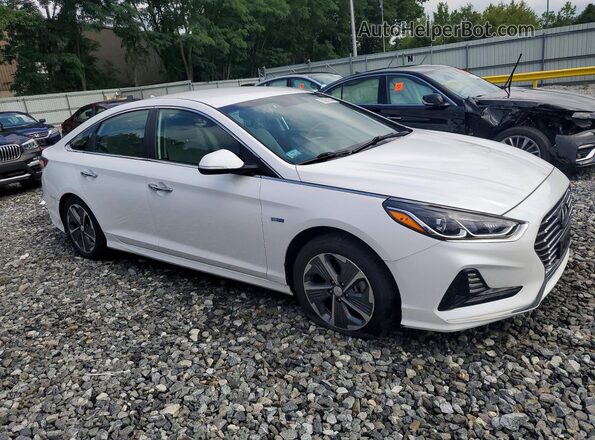 KMHE14L2XKA093996 2019 HYUNDAI SONATA Белый Передняя правая четверть