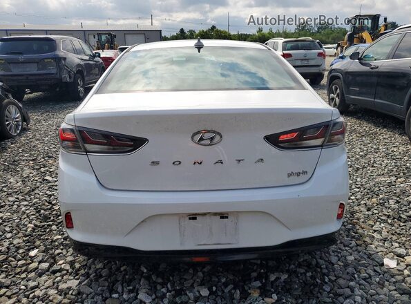 KMHE14L2XKA093996 2019 HYUNDAI SONATA Белый Вид сзади