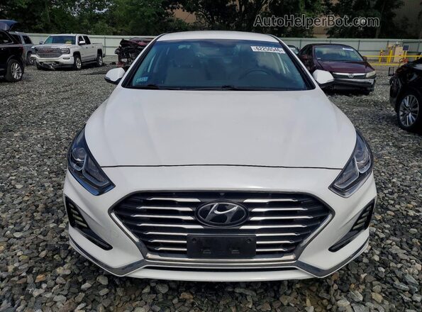 KMHE14L2XKA093996 2019 HYUNDAI SONATA Белый Вид спереди