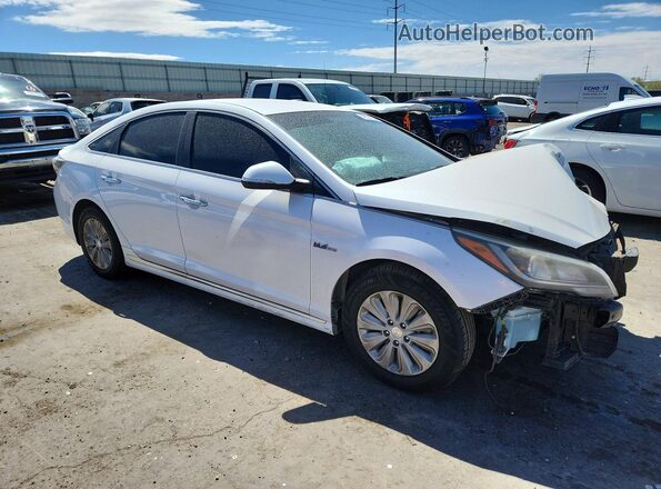 KMHE24L10GA009244 2016 HYUNDAI SONATA White Przód prawy