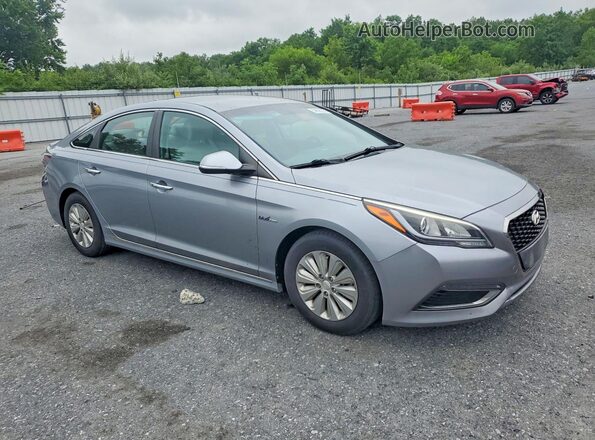 KMHE24L10GA015352 2016 HYUNDAI SONATA Silver Przód prawy